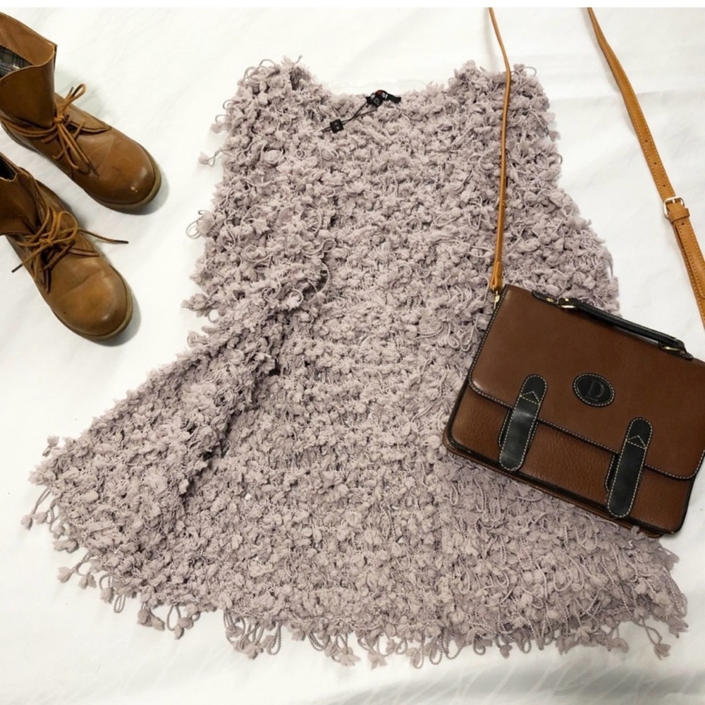 Yest textured knit vest – boho style